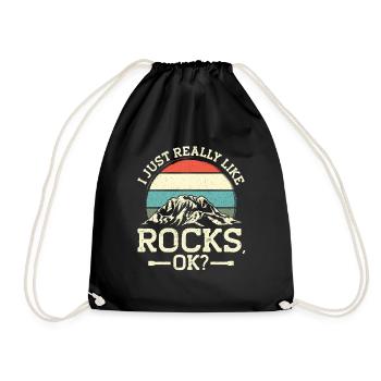 Géologue de la géologie collectrice de roches - Sac de sport léger - noir - Devant