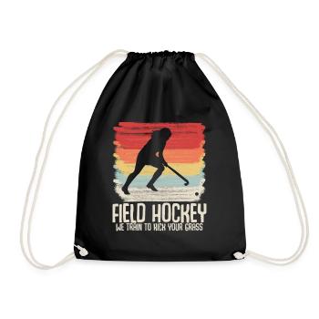 Joueur de hockey sur gazon - Sac de sport léger - noir - Devant