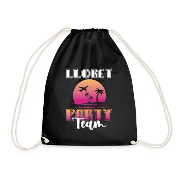 Lloret De Mar Party Team - Drawstring Bag - black - Front