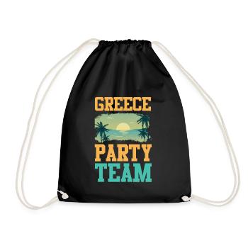 Équipe du parti Grèce - Sac de sport léger - noir - Devant
