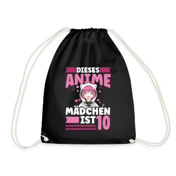 diese Anime mädchen ist 10 - Kawaii Otaku Manga - Turnbeutel - Schwarz - Vorne