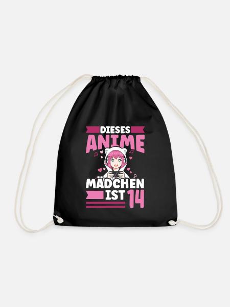 diese Anime mädchen ist 14 - Kawaii Otaku Manga - Turnbeutel - Schwarz