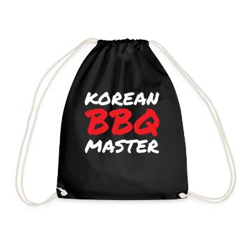 Korean BBQ, Korean Band, Korean - Drawstring Bag - black - Front
