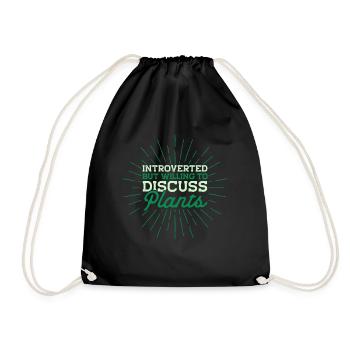 Plant Gardening Gardener Landscape Architect - Drawstring Bag - black - Front