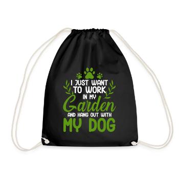 Plant Gardening Gardener Landscape Architect - Drawstring Bag - black - Front