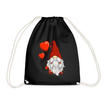 Saint-Valentin Les couples nains des cœurs - Sac de sport léger - noir - Devant