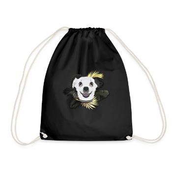 Golden Dog Chihuahua - Drawstring Bag - black - Front