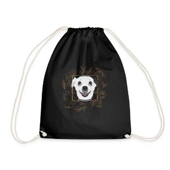 Golden Dog Chihuahua - Drawstring Bag - black - Front