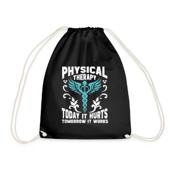 Physiotherapy Physiotherapist Physio - Drawstring Bag - black - Front