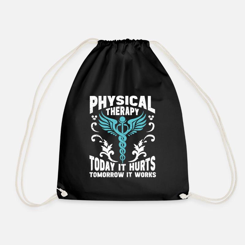 Physiotherapie Physiotherapeut Physio - Turnbeutel - Schwarz