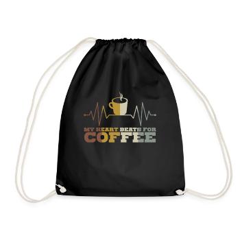 Coffee Drinkers Coffee Lovers - Drawstring Bag - black - Front