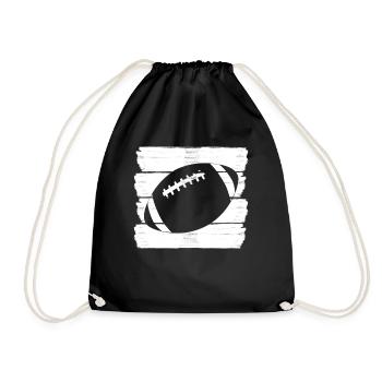 Rugby football Rugby players - Drawstring Bag - black - Front