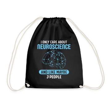 Neuroscience - Drawstring Bag - black - Front