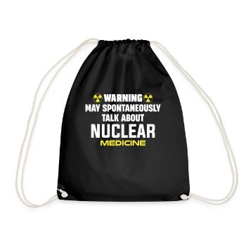 NUC Med Squad, Nuclear Medicine - Drawstring Bag - black - Front
