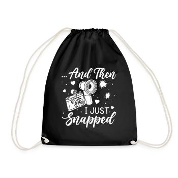 Photographer, Photography - Drawstring Bag - black - Front