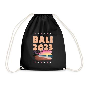 Bali 2023 - Turnbeutel - Schwarz - Vorne