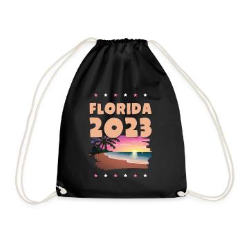 Florida 2023 - Drawstring Bag - black - Front