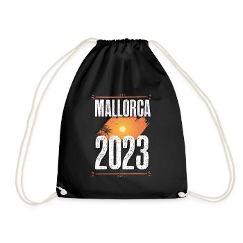 Mallorca 2023 - Turnbeutel - Schwarz - Vorne