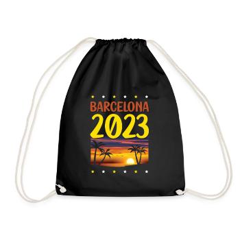 Barcelona 2023 - Turnbeutel - Schwarz - Vorne