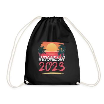 Indonesia 2023 - Turnbeutel - Schwarz - Vorne
