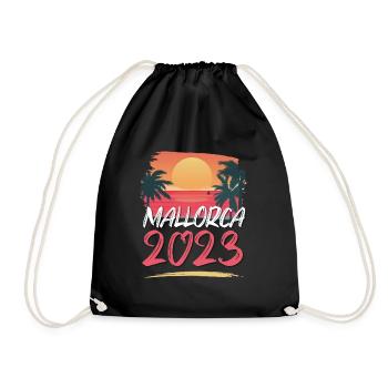 Mallorca 2023 - Turnbeutel - Schwarz - Vorne