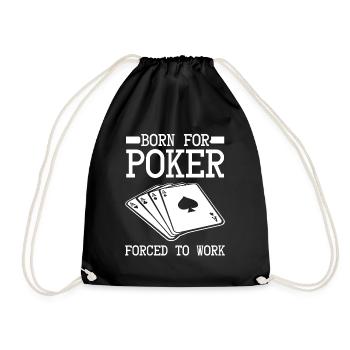 Poker Poker Player Cartes de poker - Sac de sport léger - noir - Devant