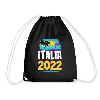 Italia 2023 - Turnbeutel - Schwarz - Vorne