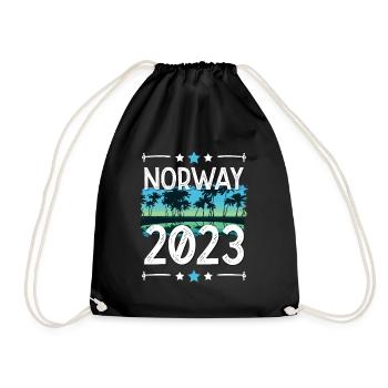Norway 2023 - Turnbeutel - Schwarz - Vorne
