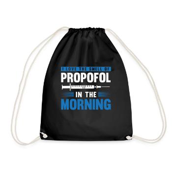 Anesthesia, anaesthetist - Drawstring Bag - black - Front