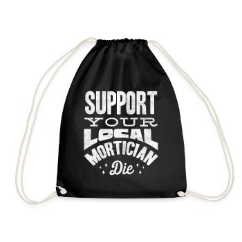 Corpse Keepers, Undertakers, Funeral Homes - Drawstring Bag - black - Front