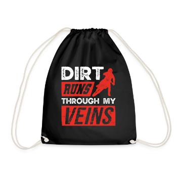 Motocross bikers - Drawstring Bag - black - Front