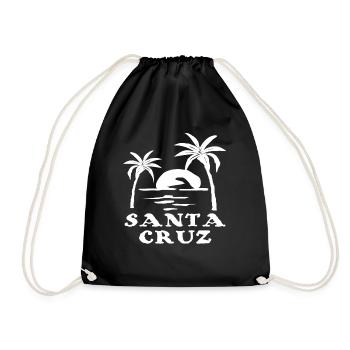 Santa Cruz Kalifornien - Turnbeutel - Schwarz - Vorne