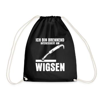 WIG Schweißen Schweißer Wigsen - Turnbeutel - Schwarz - Vorne
