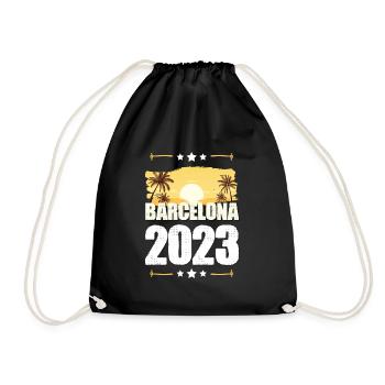 Barcelona 2023 - Turnbeutel - Schwarz - Vorne