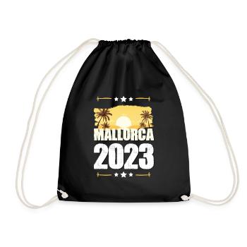 Mallorca 2023 - Turnbeutel - Schwarz - Vorne