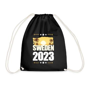 Suède 2023 - Sac de sport léger - noir - Devant
