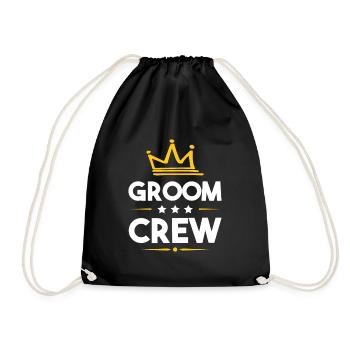 Groom Crew - Turnbeutel - Schwarz - Vorne