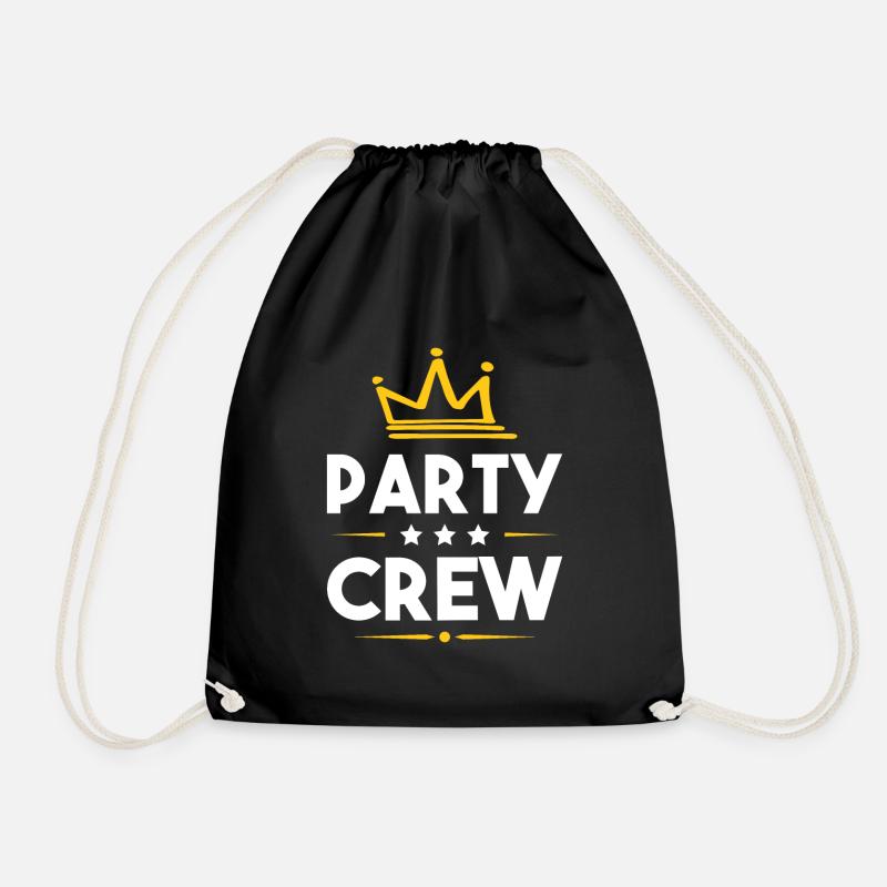 Party Crew - Turnbeutel - Schwarz
