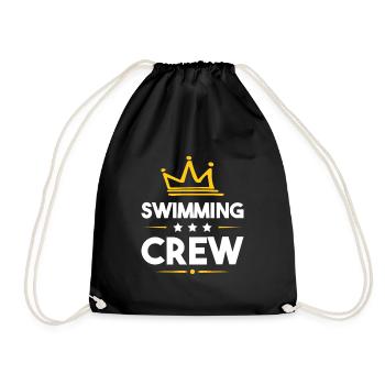 Swimming Crew - Drawstring Bag - black - Front