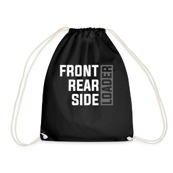 Garbage truck driver - Drawstring Bag - black - Front