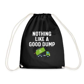 Garbage truck driver - Drawstring Bag - black - Front