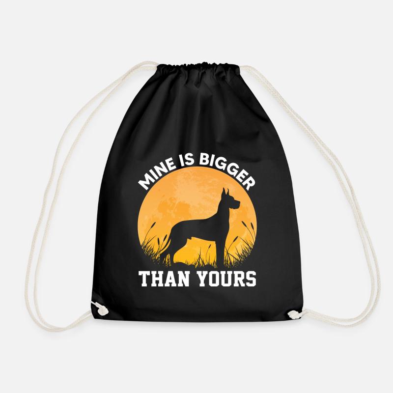 Great Danes, Great Danes - Drawstring Bag - black