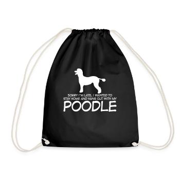 Poodle Joke - Turnbeutel - Schwarz - Vorne