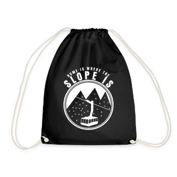 Snowboard Ski Montagnes Remontée mécanique - Sac de sport léger - noir - Devant
