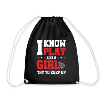 Badminton Filles - Sac de sport léger - noir - Devant