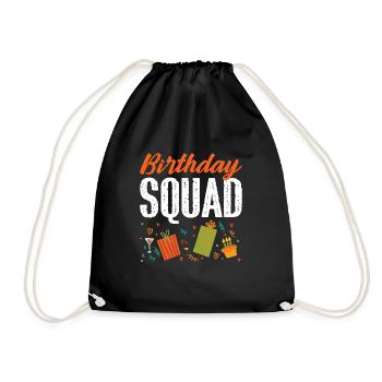 Équipe d’anniversaire - Sac de sport léger - noir - Devant