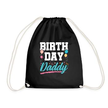 Papa d’anniversaire - Sac de sport léger - noir - Devant