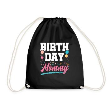 Anniversaire maman - Sac de sport léger - noir - Devant