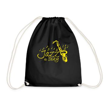 Saxophone Saxy Jazz Saxophones - Sac de sport léger - noir - Devant