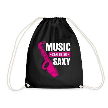 Saxophone Saxy Music Jazz Saxophones - Sac de sport léger - noir - Devant